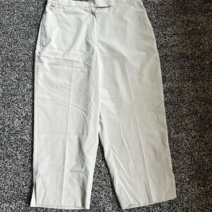 Liz Claiborne Cream Ankle Pants
